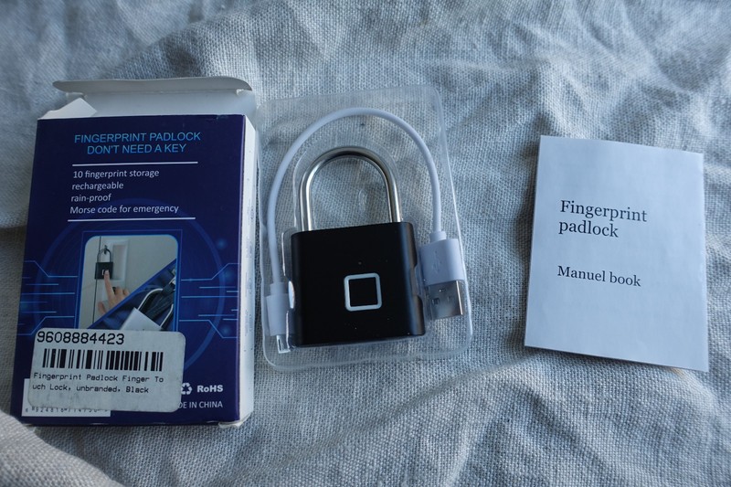 Smart Keyless USB Charging Fingerprint Padlock