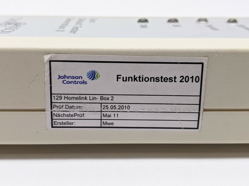 Johnson Controls Euro Default Tester Generation II Funktionstest 2010 gallery