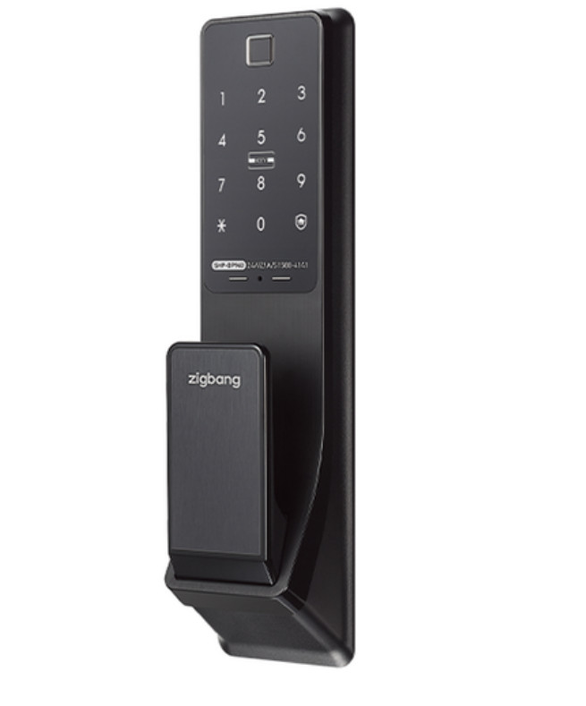 Zigbang SHP-DP940 Smart Door Lock Fingerprint Recognition Push Pull LED W/H KEYS