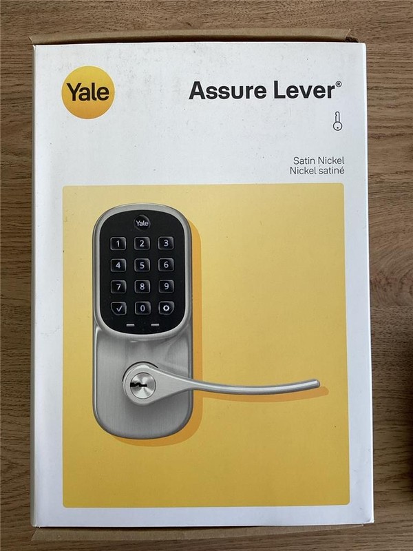 + Yale Assure Lever Keyless Keypad Electronic Handle Lock Satin Nickel NEW