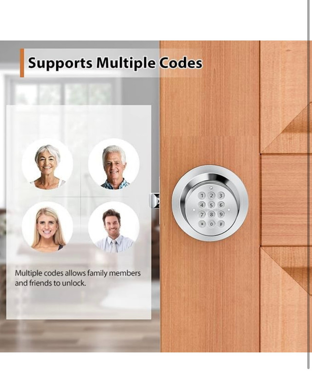 Signstek Keyless Entry Door Lock, Door Knob with Keypad, Smart Code Door Lock, gallery