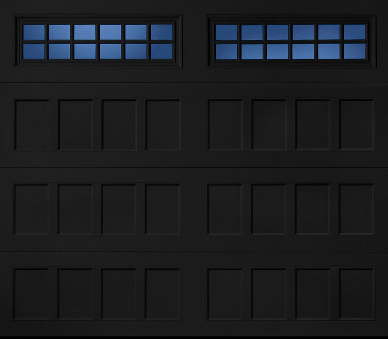 2 Amarr Stockton Black Replacement Inserts for Long Panel Amarr Garage Doors gallery