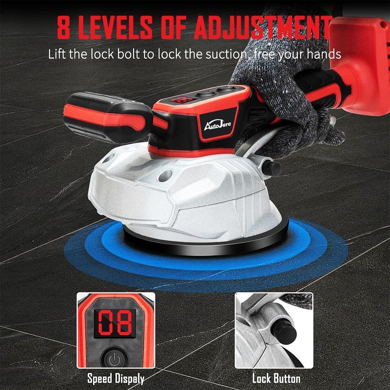 Tile Vibration Leveling Machine for Milwaukee 18V Battery , W/8 Adjustable Speed gallery