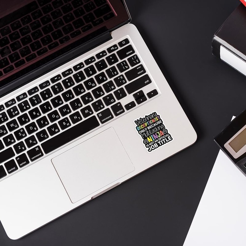 Receptionist Multitasking Ninja Office Stickers (3-Pack) - 3x4 Inch Graphic Bump gallery