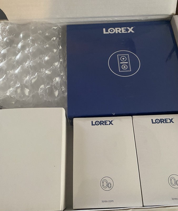 Lorex LNWDB1 Video Doorbell Camera Set. Bluetooth Sensor Hub 2 Window Sensors