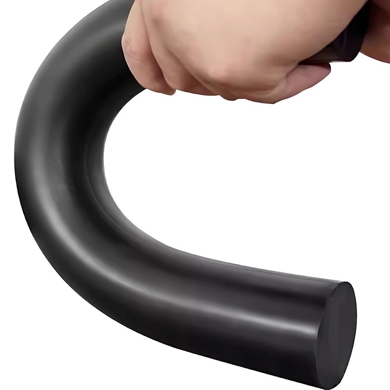 Black Solid Natural Rubber Round Rods Rod Materials Dia 21mm-150mm 40-500mm long gallery