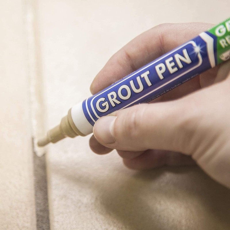 Grout Pen Beige 5mm Tip - Transform Your Tile with Waterproof Colorant gallery