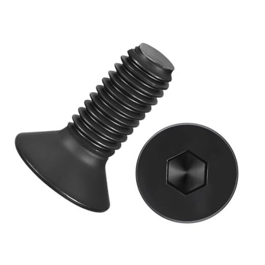 Pcs Flat Head Socket Cap Screws Countersunk Bolts – [M6-1 x M6-1x16mm 25 Black