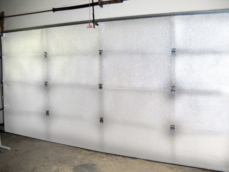 2 Car White Reflective Foam Core Garage Door Insulation Kit (Fits 16×7) 21inch