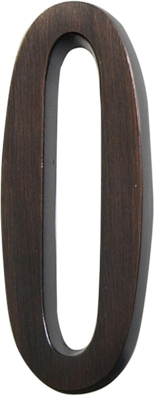 Hillman Distinctions 4-In. Adhesive Bronze House Number 0