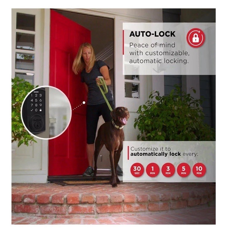 Kwikset SmartCode 270 Keyless Entry Electronic Touchpad Deadbolt Door Lock Black gallery