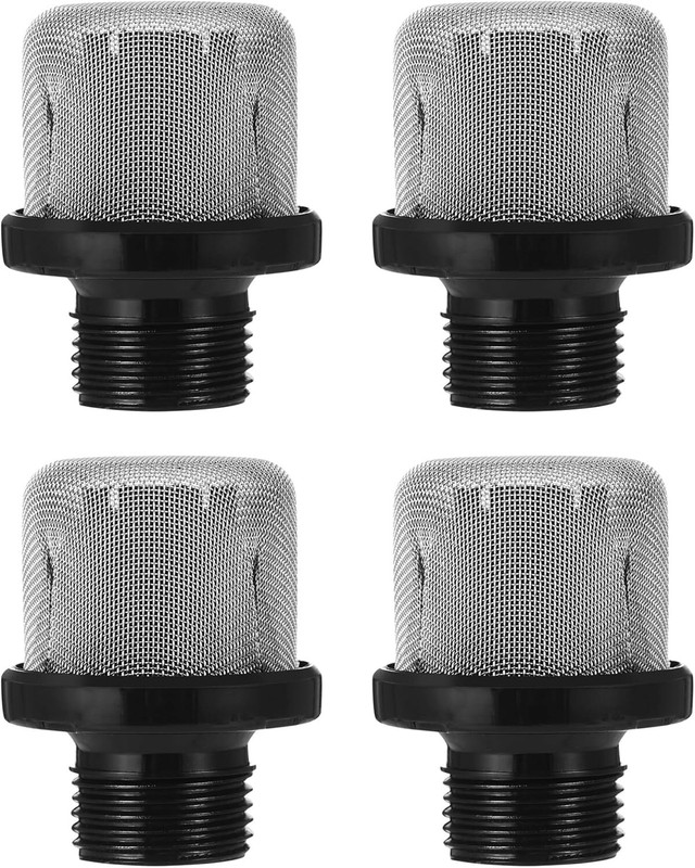 4 Packs 288716 Airless Paint Sprayer Inlet Suction Strainer, 3/4 Inch Thread,