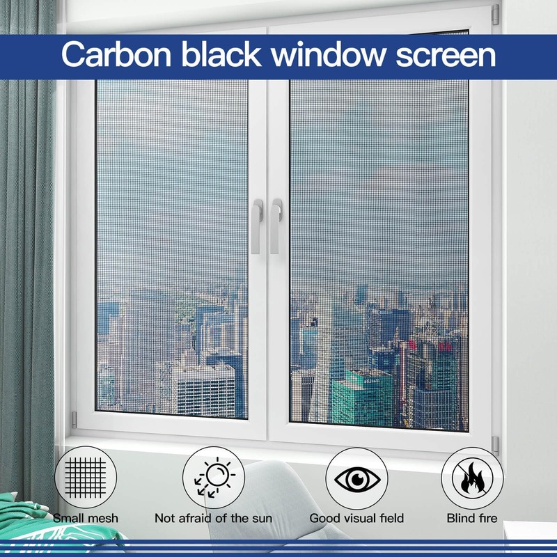Window Screen Door Repair Kit Include Window Screens Mesh 48"x118" with All Tool gallery