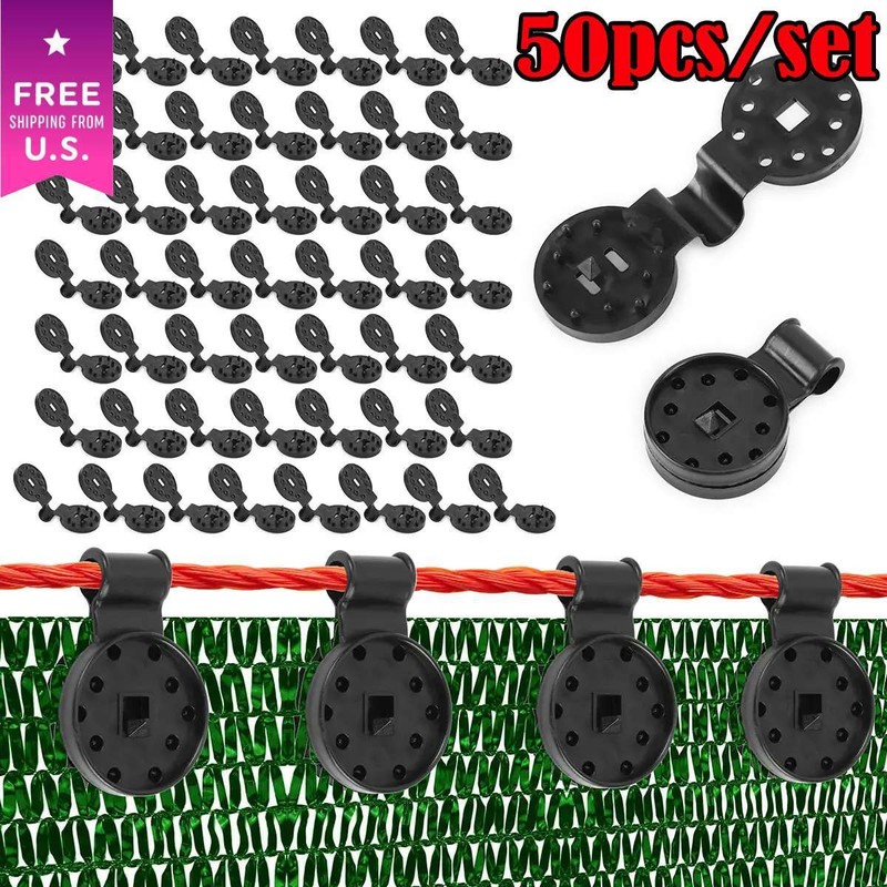 50 PCS Upgrade Shade Cloth Heavy Duty Lock Grip – Shade Cloth Plastic Clips