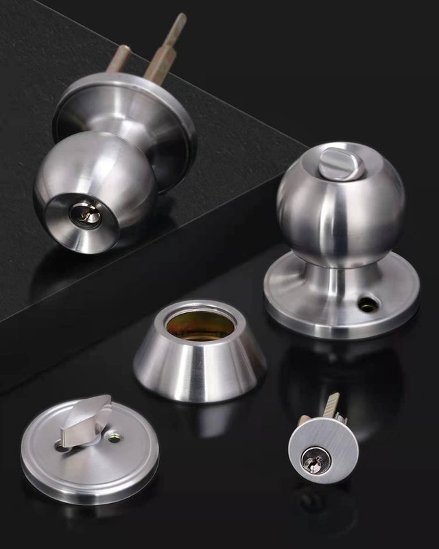 2 Sets All Keyed Same Entry Door Knob and Single Cylinder Deadbolt Combo Set, ro gallery