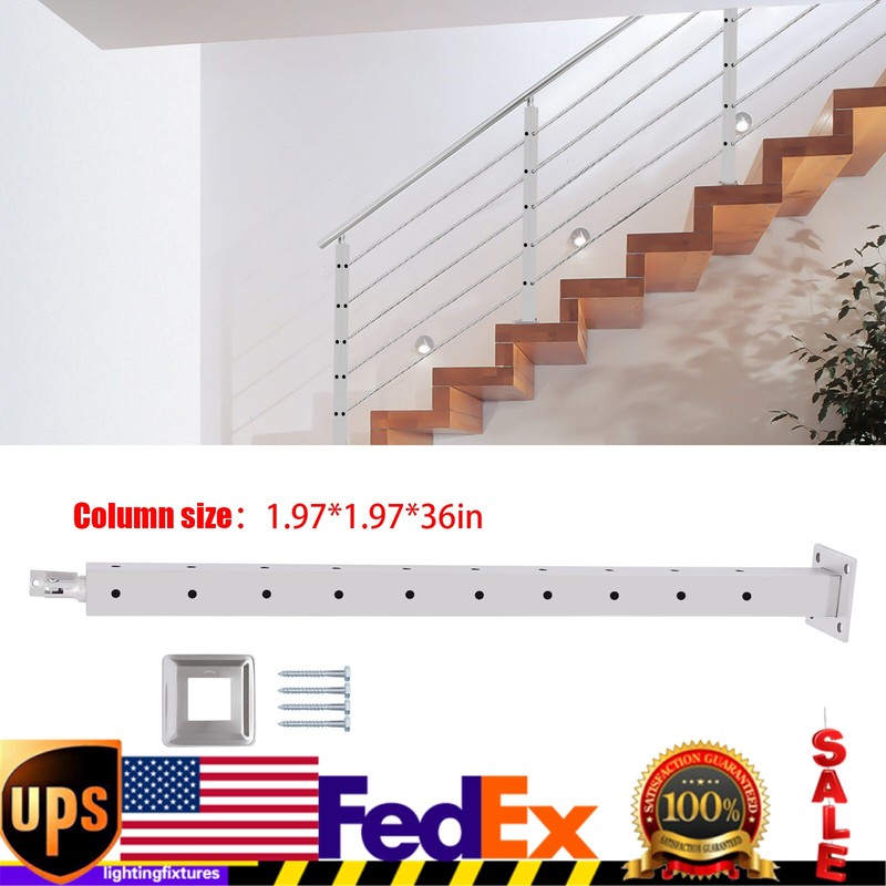 Stainless Steel Handrail Railing Floor-mount Stair Hand Rails for Outdoor Steps