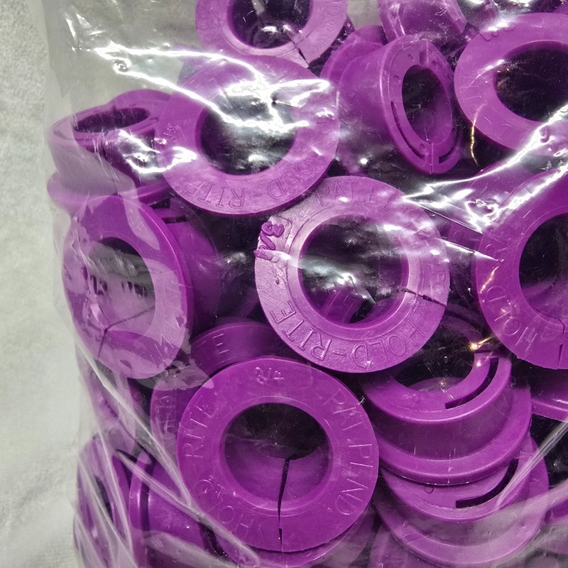 100 Pack HoldRite 3/4-in Plastic Insert Model# 105 Purple gallery