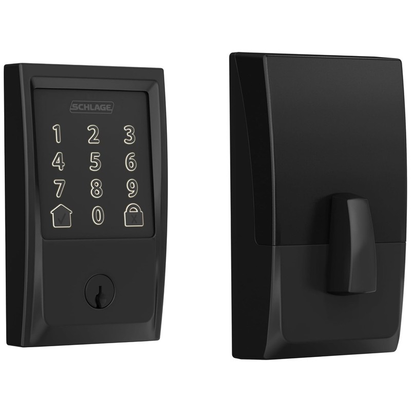 Matte Black Encode Smart Lock - WiFi Touchscreen Deadbolt with Auto-Lock Feature