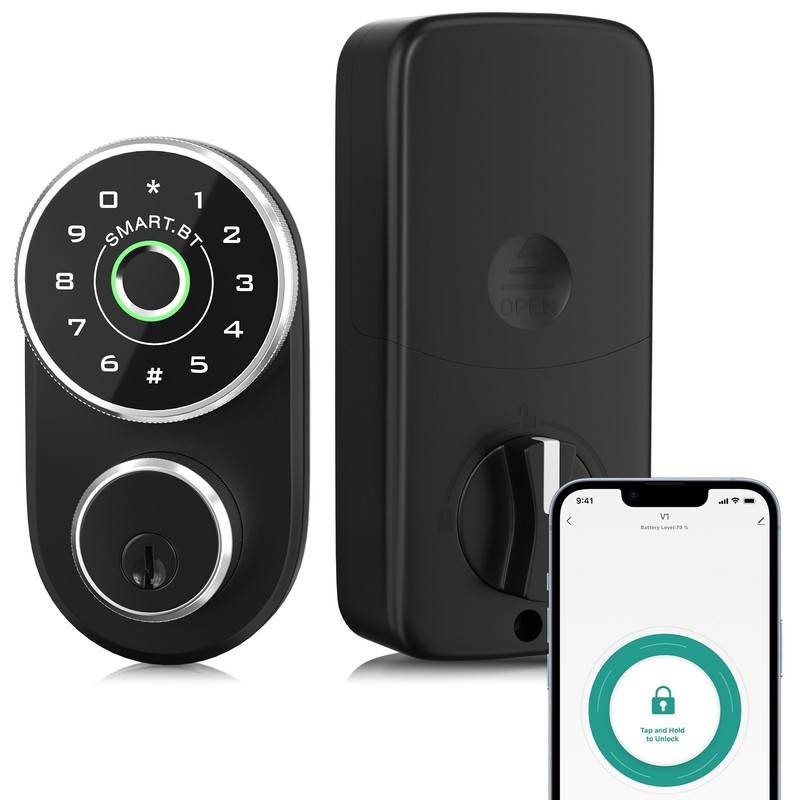 Keypad Smart Door Lock Keyless Entry Deadbolt Fingerprint Biometric Knob w/App gallery