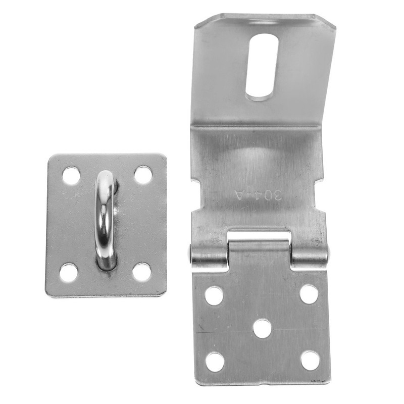 Stainless Steel Hasp Lock Secure Locking Latch Door Locks Heavy Duty Padlock