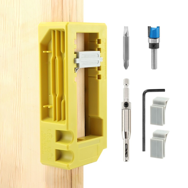 Door Hinge Jig Router Template for Hinge Installation Kit 3-5 inch