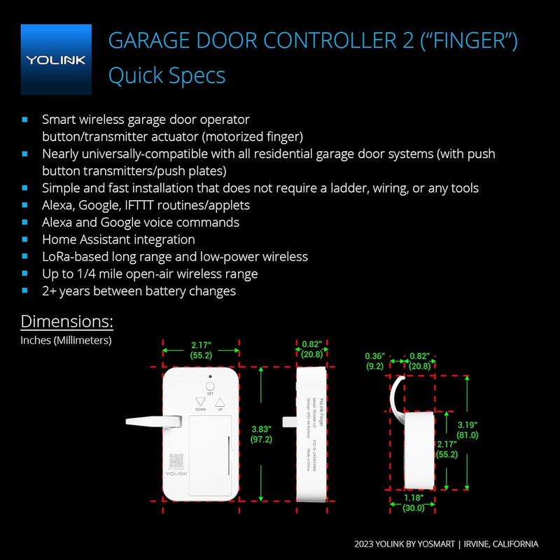 Smart Garage Door Kit - Easy Wireless Upgrade for Alexa & IFTTT Compatibility! gallery