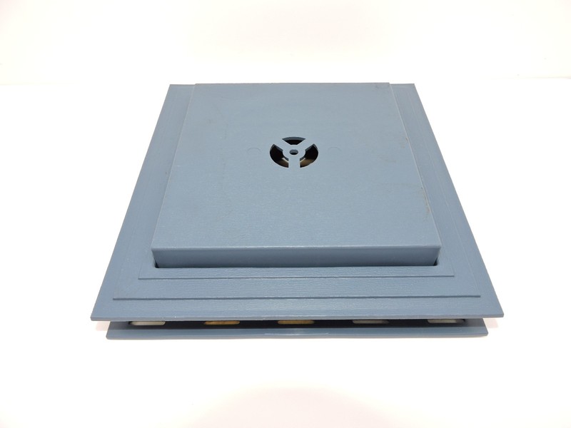 🔥 Vinyl Siding Square Mounting Block Universal Fit Classic Mount Blue/Grey 🔥 gallery