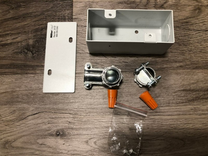 Miller Edge JB-02 Junction Box Metal Connectors for Overhead Commercial Door
