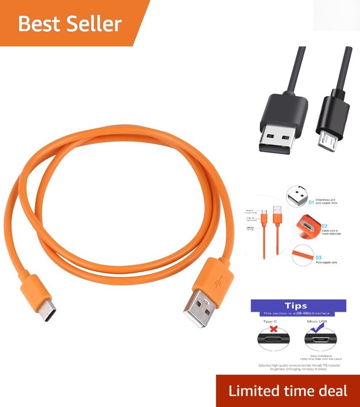 3.3ft Replacement USB Charger Cable for Ring Video Doorbell – Fast Charging