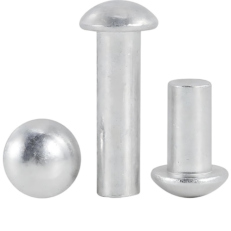 Solid Aluminium Round Head Rivets DIN 660 - M2 M2.5 M3 M4 M5 M6 M8 2mm 2.5mm-8mm gallery