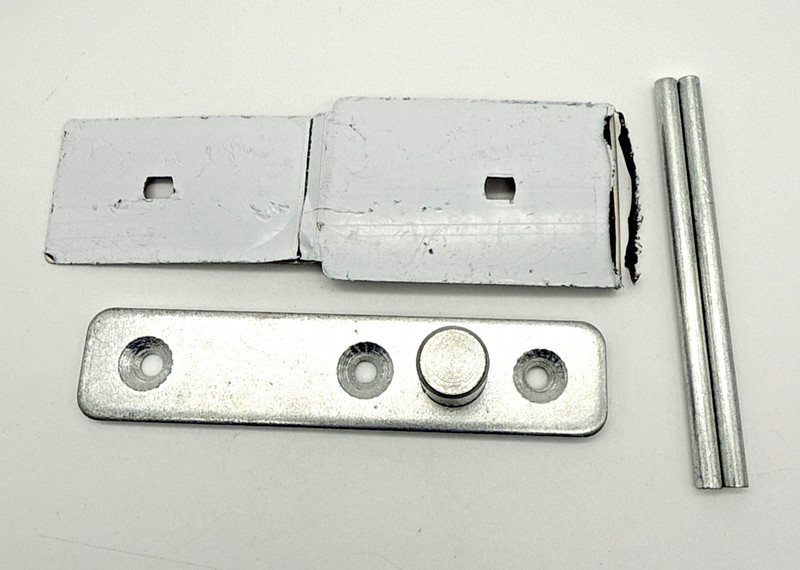 Self-Closing Double Action Spring Hinge for Wood Doors, Max 100Lb NO SCREWS gallery