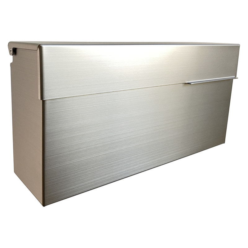Modern Design Brushed Stainless Steel Mailbox for Walls with Rainproof Design