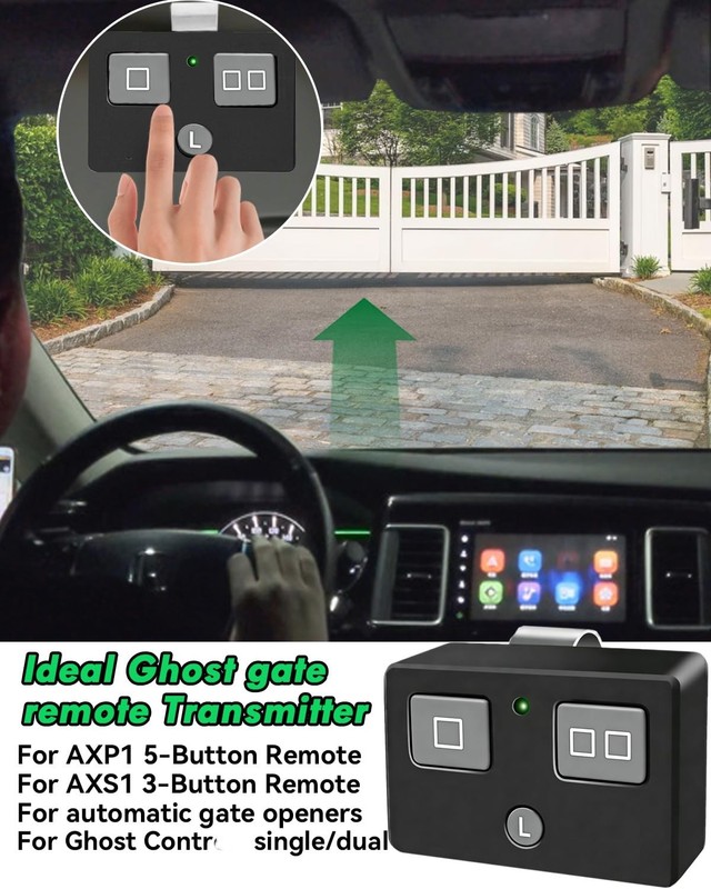 5-Button & 3-Button Remote Transmitter for Automatic Gate Openers - 3PCS Black gallery