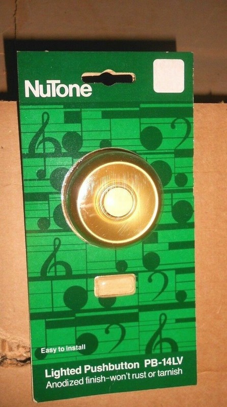 1-7/8″ NuTone ROUND Push Button PB-14 GOLD Pushbutton NEW PB-14G