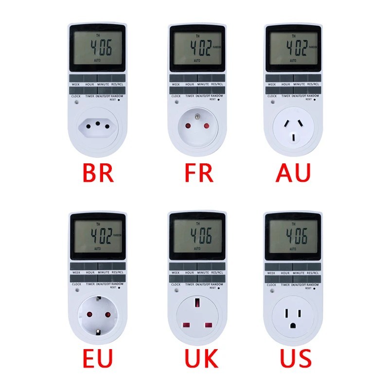 Digital Timer Outlet 24H Cyclic Programmable Switch Plug. gallery