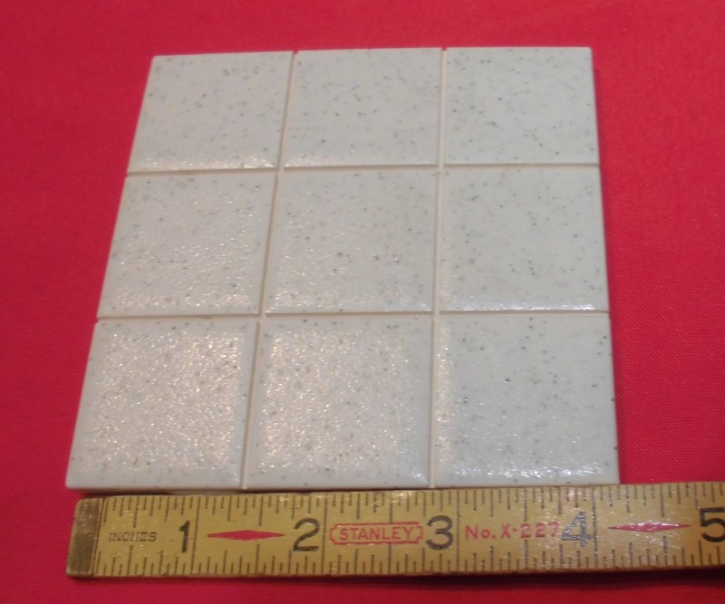 1 pc. Ceramic Tile *Salt & Pepper* Scored by American Olean 4-1/4″ Crystalline