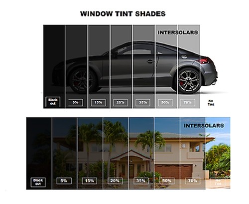 Free 3m Squeegee Window Film tint 2 Ply 40″x100 FT 5%,20% 35% 50% Intersolar®