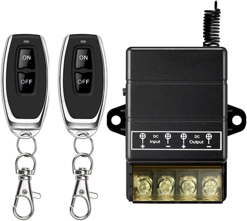 VONVOFF 12V Remote Control Switch,Low Voltage DC12V/24V/48V/72V 30A Relay Wirele