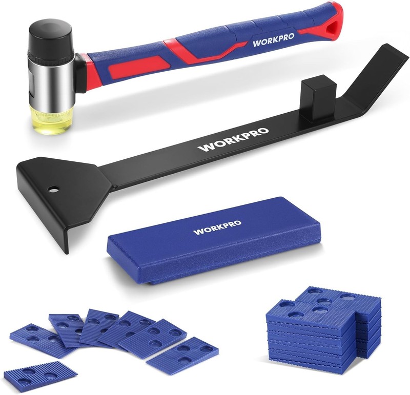 43PC Laminate Flooring Installation Kit- Rubber Mallet with Fiberglass Handle... gallery