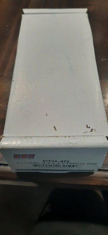 SDC PTH-4Q 4-Conductor Power Transfer Hinge, 4x 26AWG, Dull Chrome
