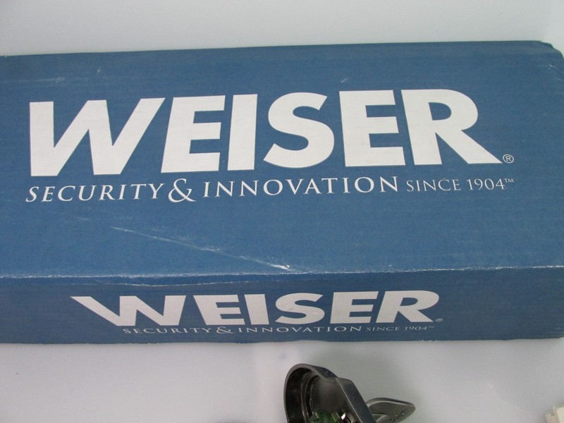 Handle Set Weiser Lock Prestige Series Acacia Dummy Handleset Brushed Pewter gallery