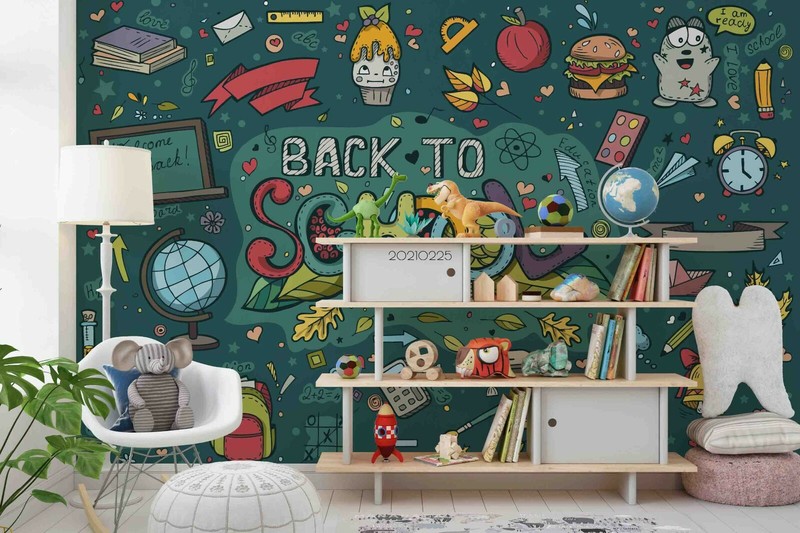 3D Back To School Wallpaper Wall Mural Removable Self-adhesive 136