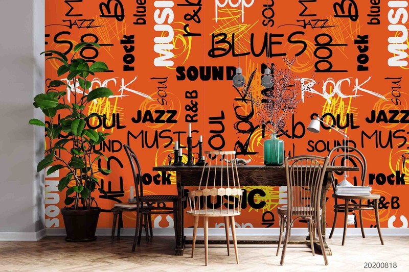3D Rock Pop Jazz Music Pattern Wallpaper Wall Murals Removable Wallpaper 2 gallery