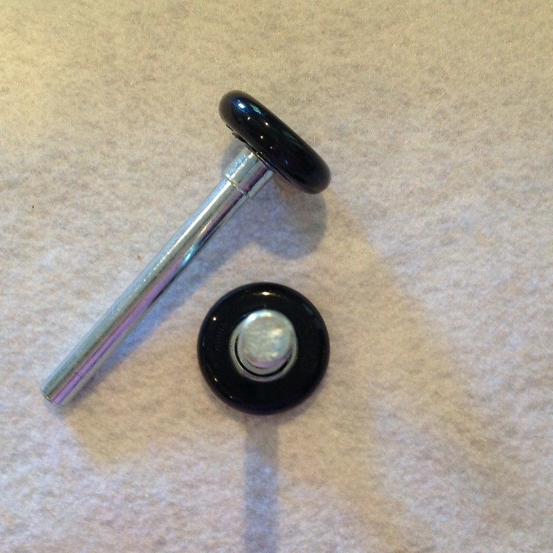 BB375 Bottom Fixture Brackets 2 Nylon Roller w/Bearings Tamper Resistant Garage gallery