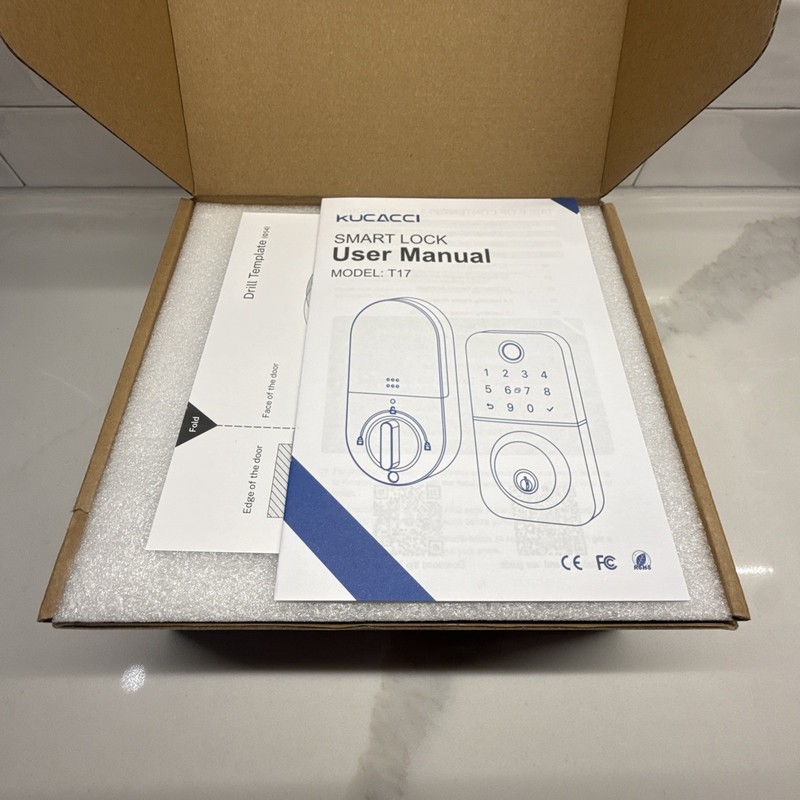 Kucacci Keypad Smart Home Door Lock Keyless App Fingerprint Lock Waterproof NEW gallery