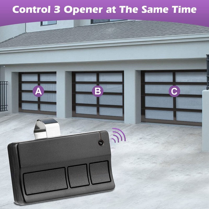 315MHz Remote For Chamberlain 3 Button Garage Door Opener 371LM 373LM 374LM gallery