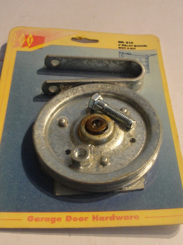 Garage Door Pulley with Strap & Bolt, 4″ No 210