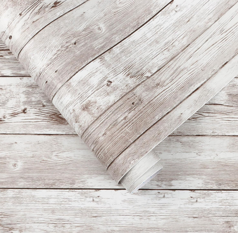 Heroad Contact Paper Peel and Stick Wallpaper Wood Grain Contact Paper for Cabin