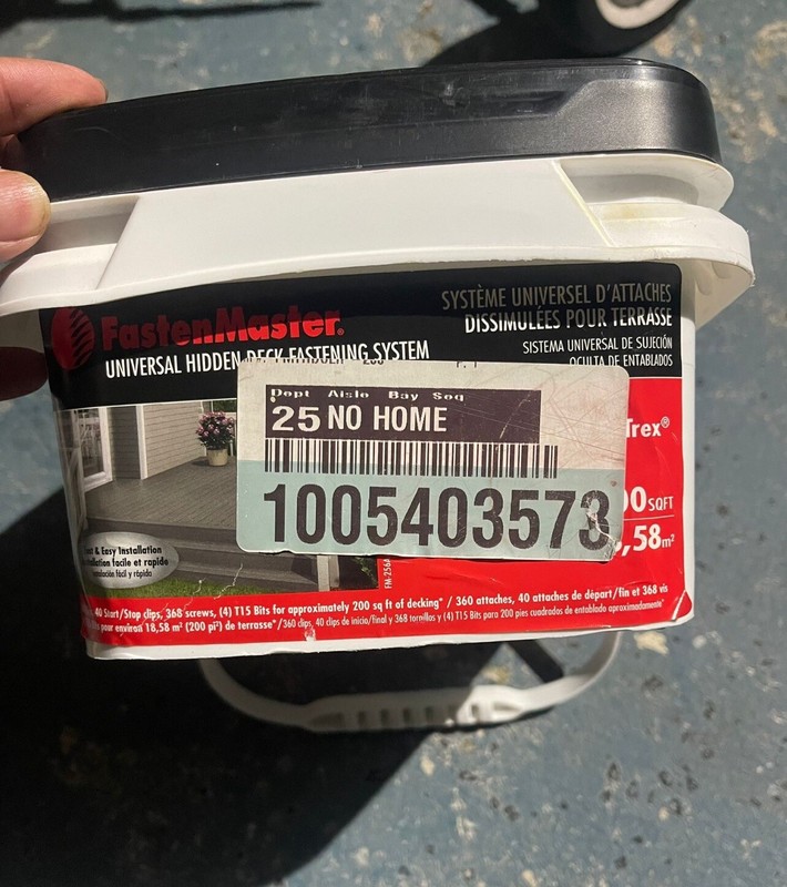 FastenMaster Universal Hidden Deck Fastening System 200 SQ FT, Info InPhotos,NEW