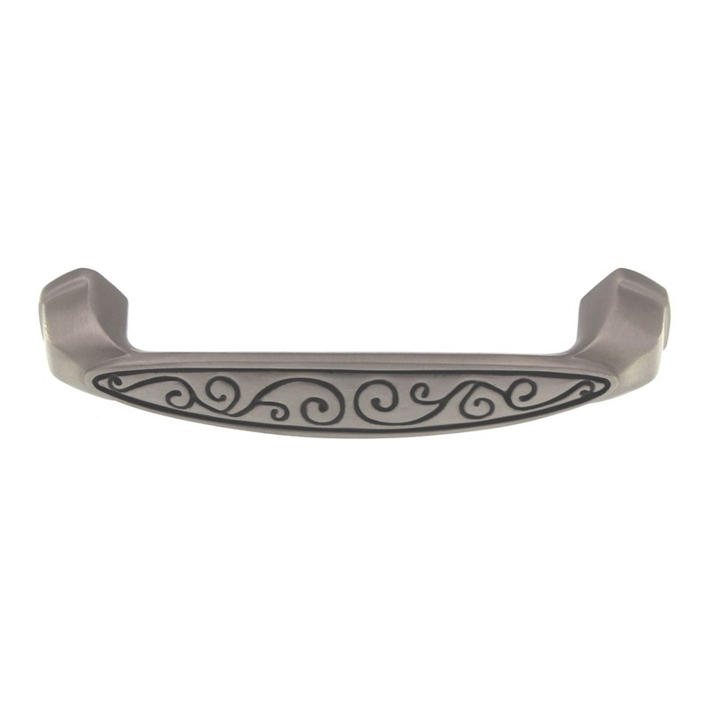 Schaub Bella Forma Arch Pull 3 3/4″ (96mm) Ctr Brushed Nickel Black 845-BNB